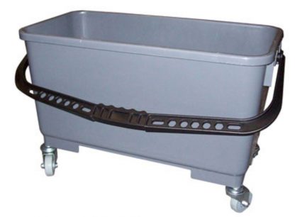 Mop Buckets, Plastic Sieve, Casters, Lid, Handle, 20Long, Use with Flat  Mops, WW-ETT-85500